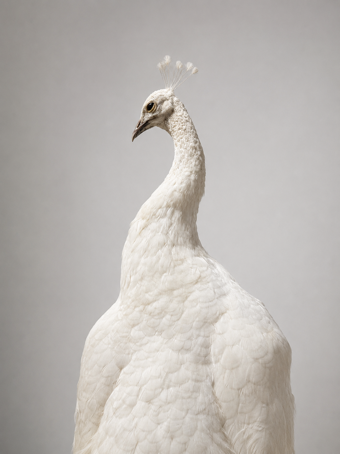 Albino Peacock Taxidermy