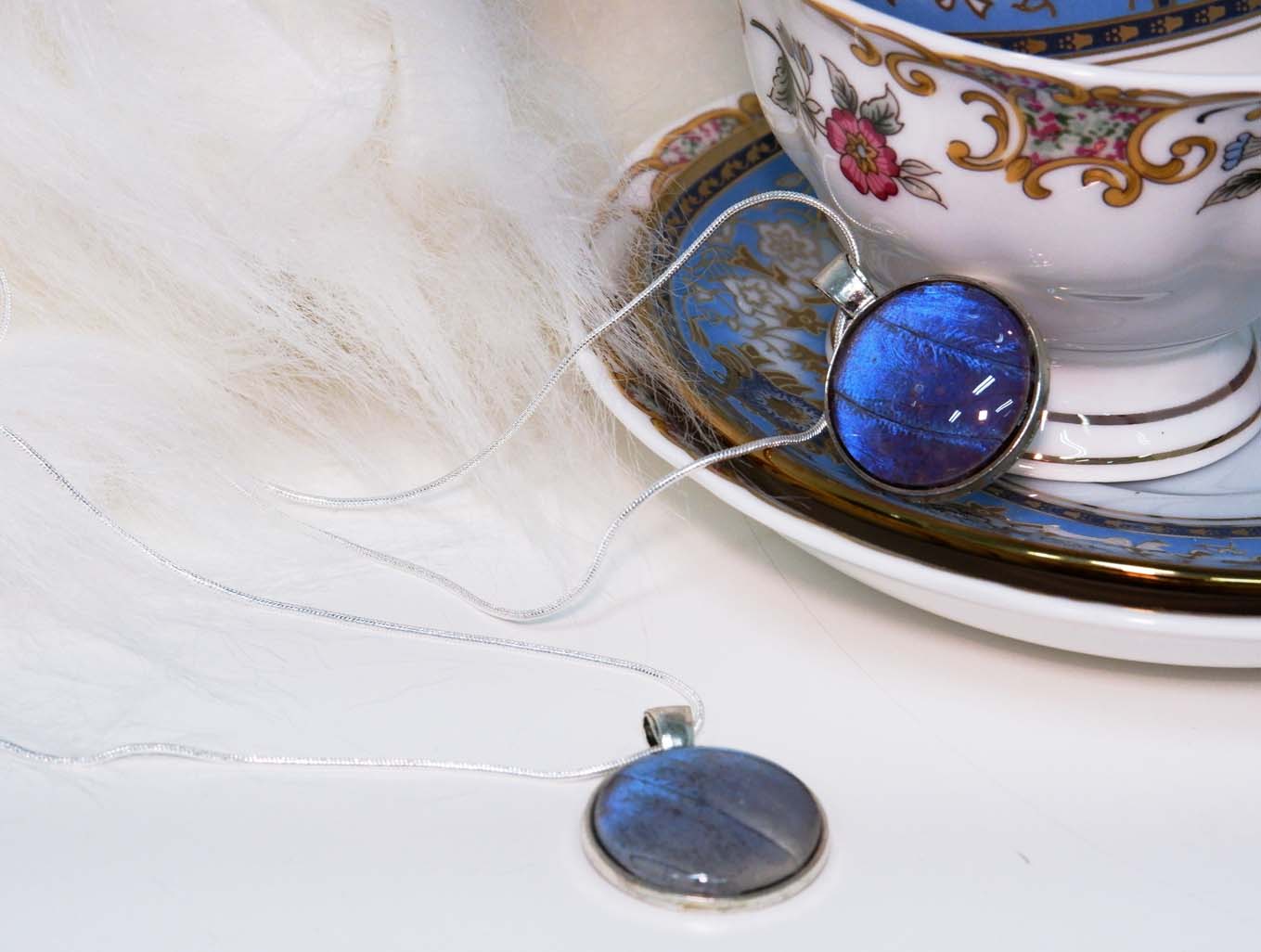 Blue Morpho Necklace