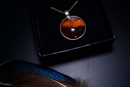 Indian Oakleaf Butterfly Necklace