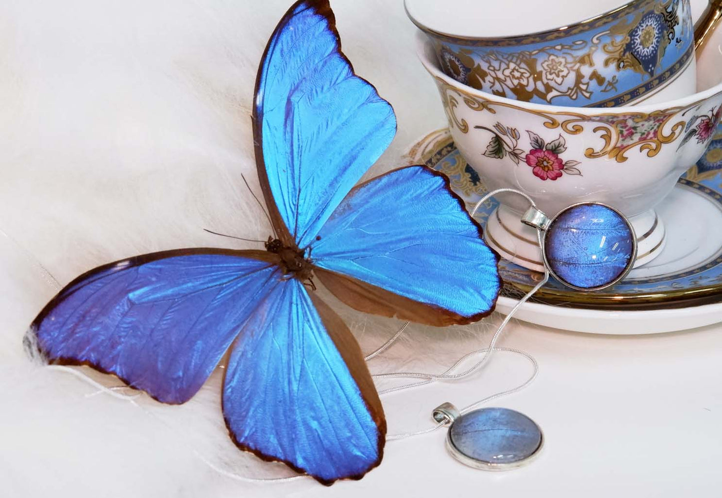 Blue Morpho Necklace