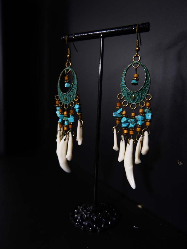 Canine Bohemian  Earring