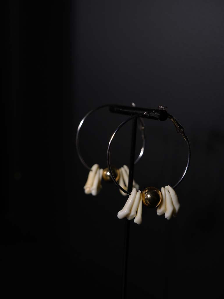 Canine Incisor Hoop Earring