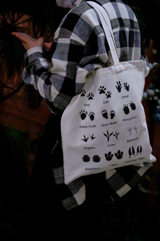 Animals of Singapore Cotton Tote Bag